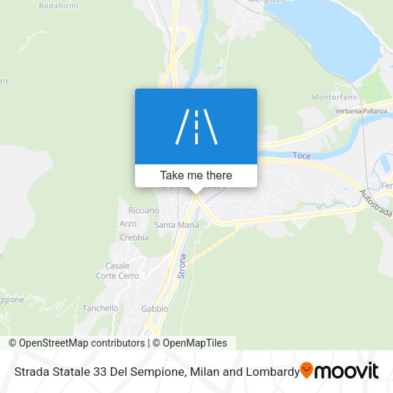 Strada Statale 33 Del Sempione map