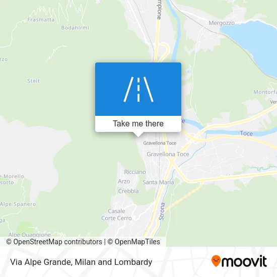 Via Alpe Grande map