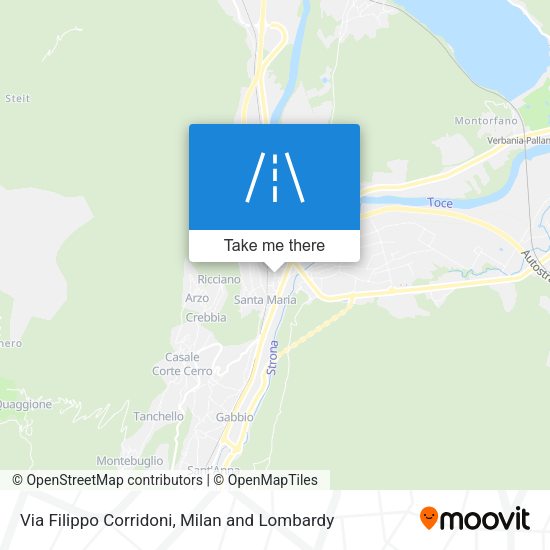 Via Filippo Corridoni map