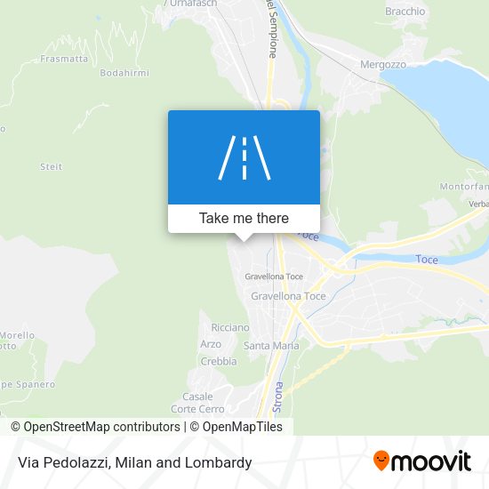 Via Pedolazzi map