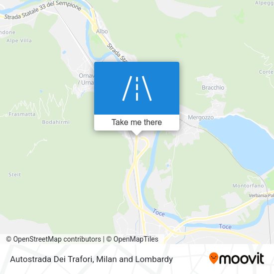 Autostrada Dei Trafori map