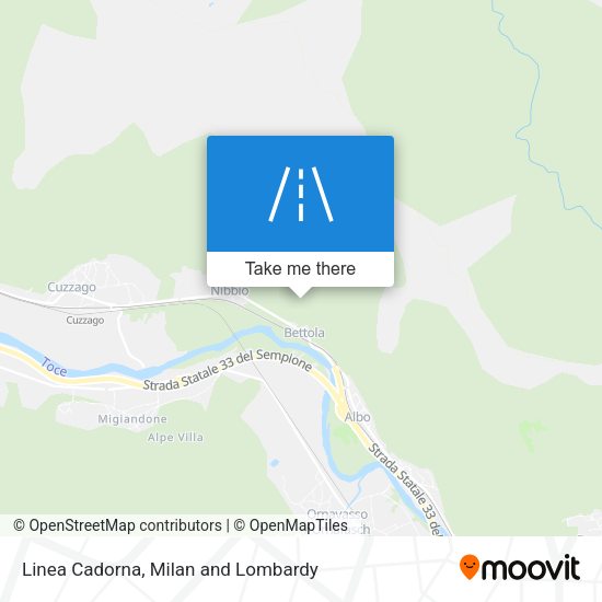Linea Cadorna map