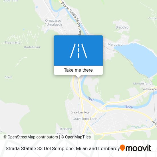 Strada Statale 33 Del Sempione map