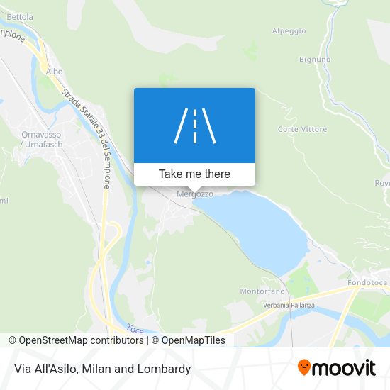 Via All'Asilo map