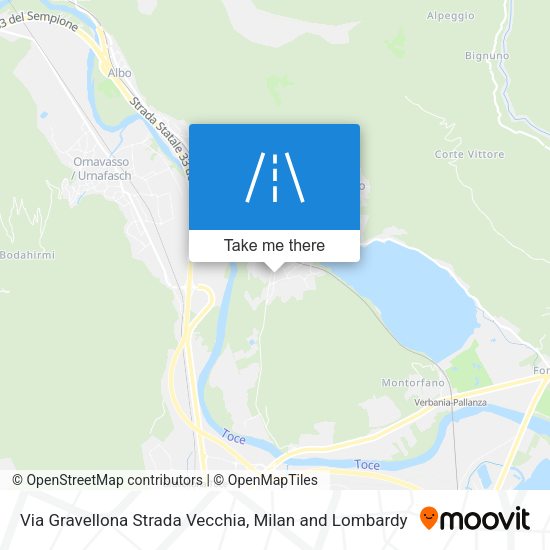 Via Gravellona Strada Vecchia map