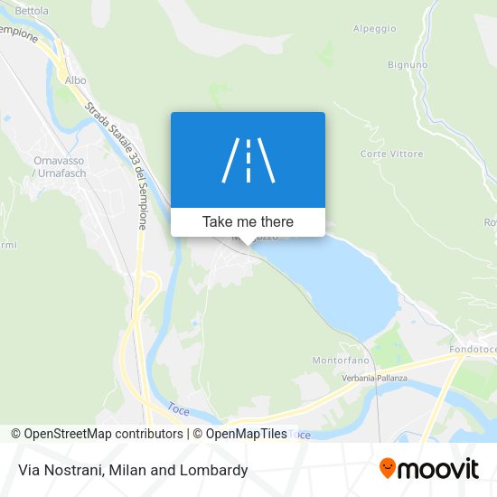 Via Nostrani map