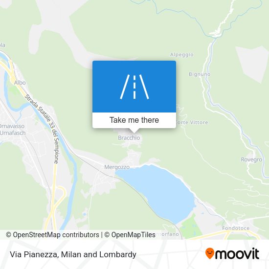 Via Pianezza map