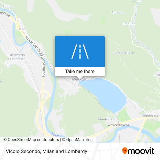 Vicolo Secondo map