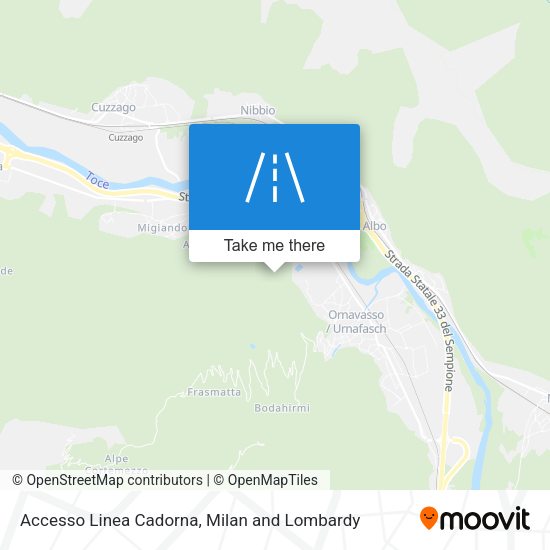 Accesso Linea Cadorna map