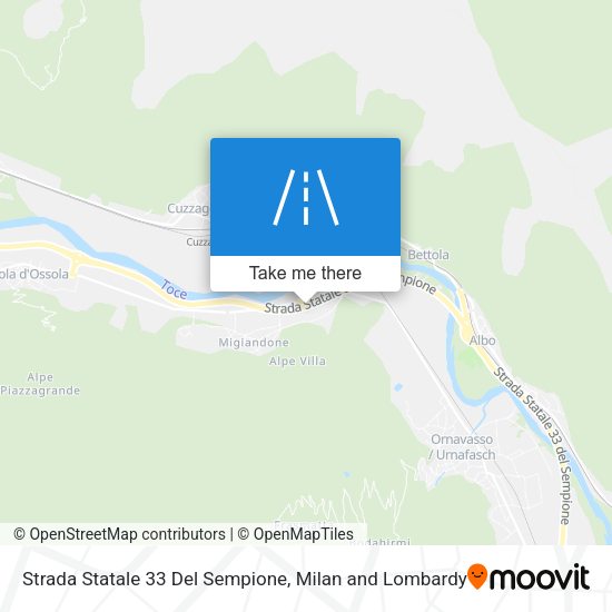 Strada Statale 33 Del Sempione map