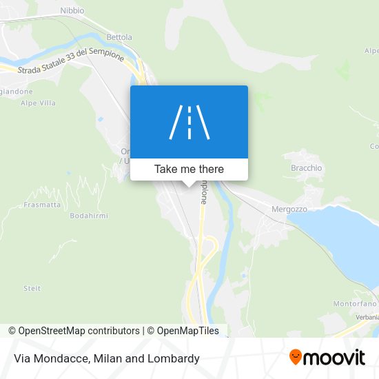 Via Mondacce map