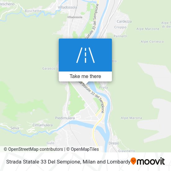 Strada Statale 33 Del Sempione map