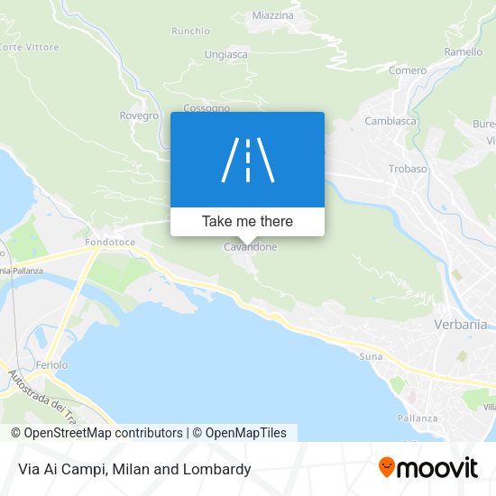 Via Ai Campi map