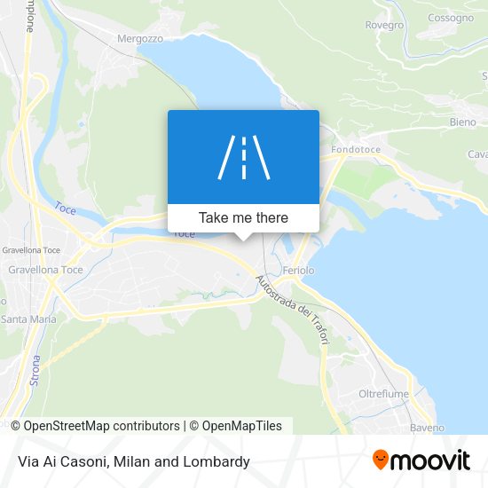 Via Ai Casoni map