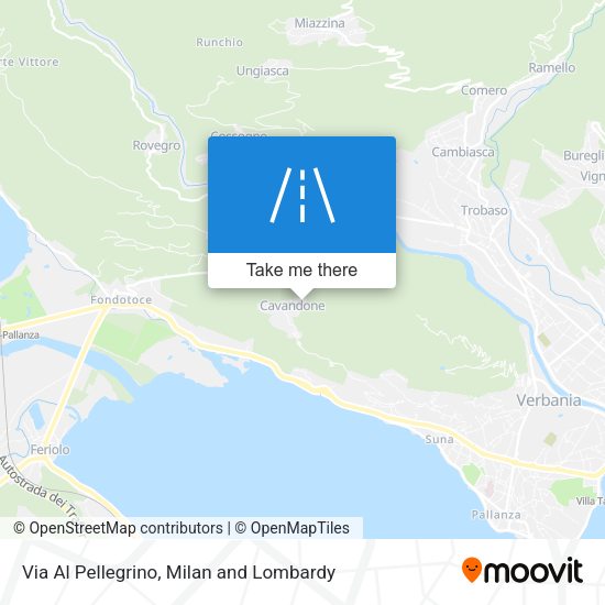 Via Al Pellegrino map