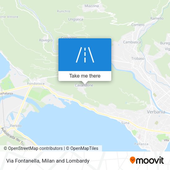 Via Fontanella map