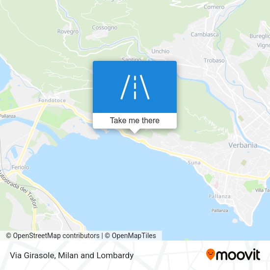 Via Girasole map