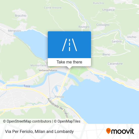 Via Per Feriolo map