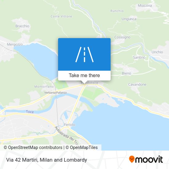 Via 42 Martiri map
