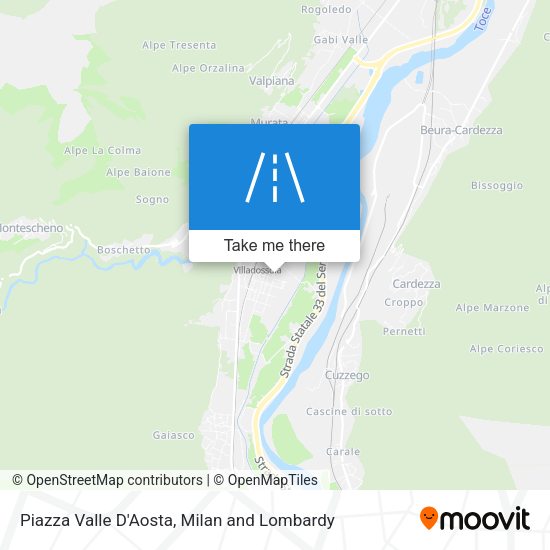 Piazza Valle D'Aosta map
