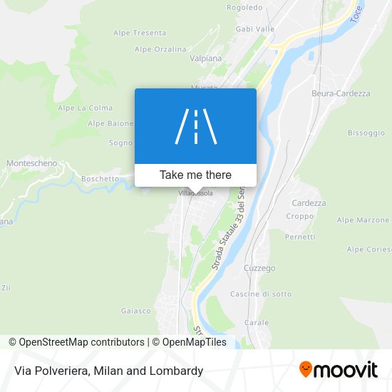 Via Polveriera map