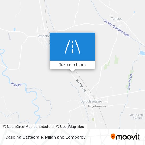 Cascina Cattedrale map