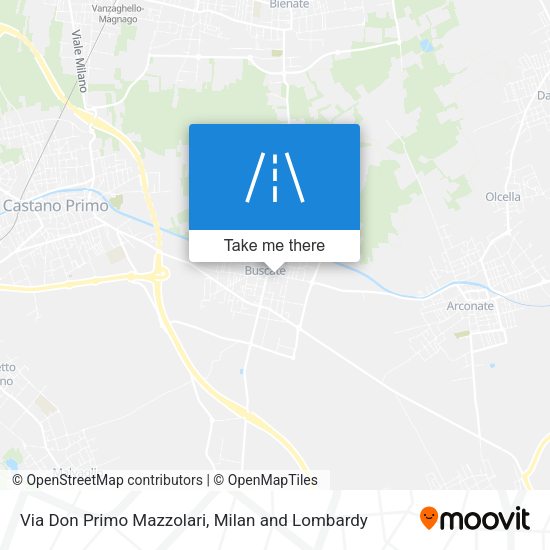 Via Don Primo Mazzolari map