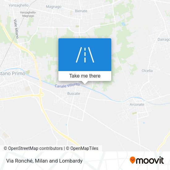 Via Ronché map