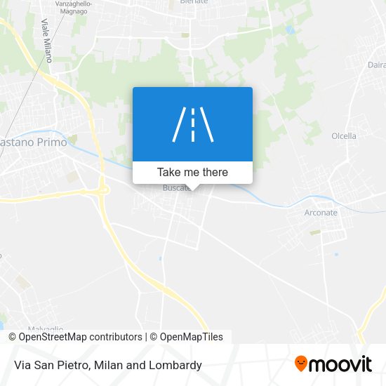 Via San Pietro map