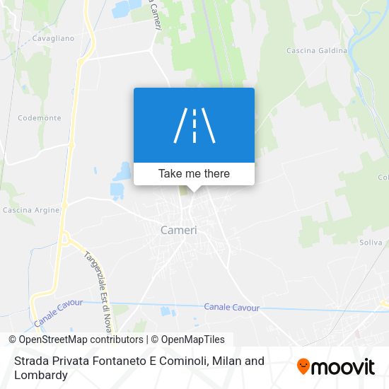 Strada Privata Fontaneto E Cominoli map