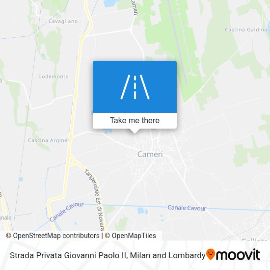 Strada Privata Giovanni Paolo II map