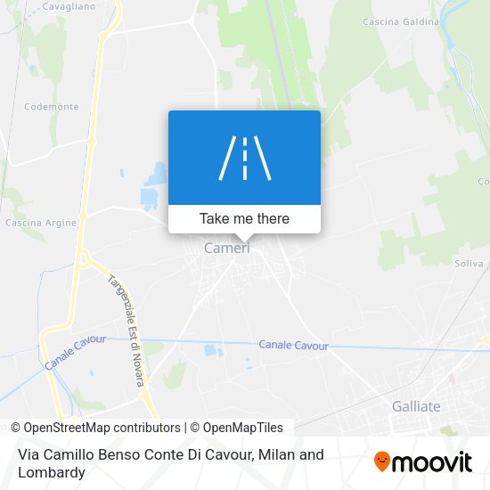 Via Camillo Benso Conte Di Cavour map