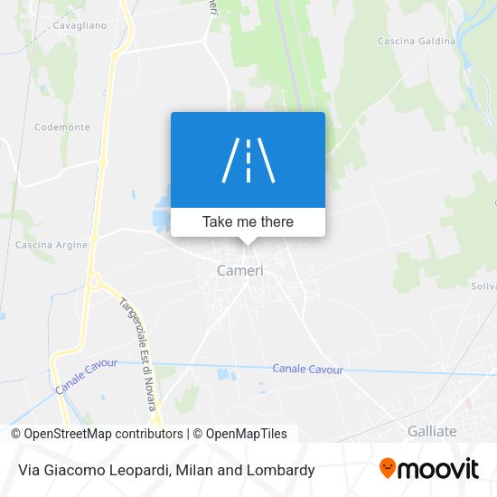 Via Giacomo Leopardi map