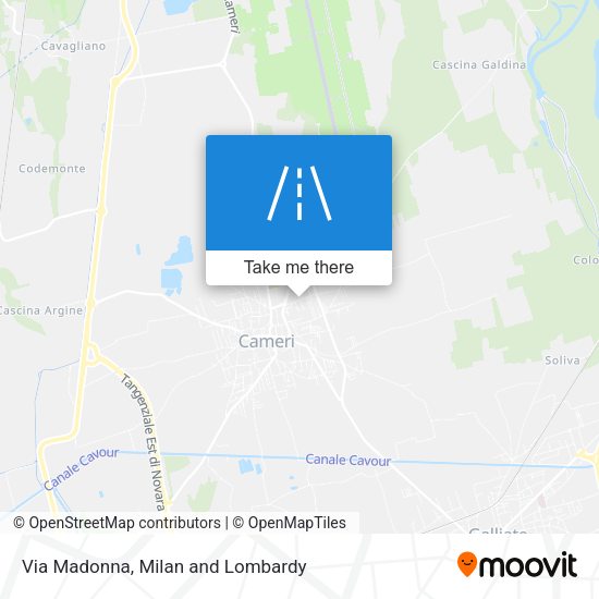 Via Madonna map