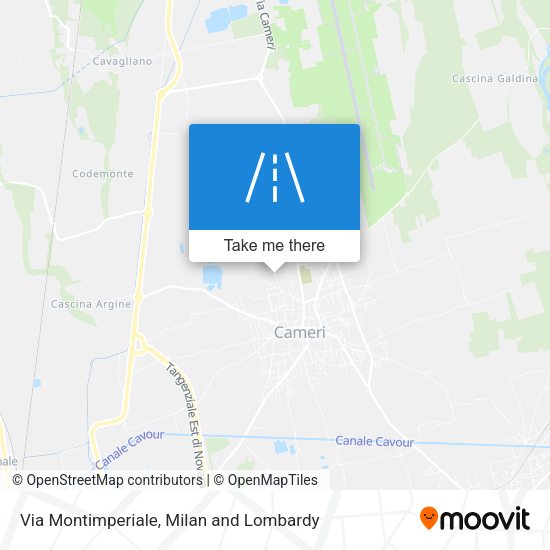 Via Montimperiale map