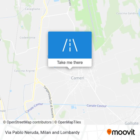 Via Pablo Neruda map