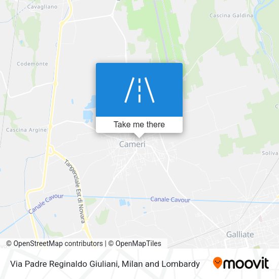 Via Padre Reginaldo Giuliani map