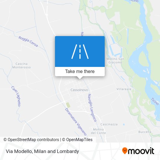 Via Modello map
