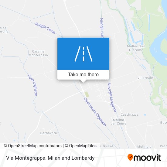 Via Montegrappa map