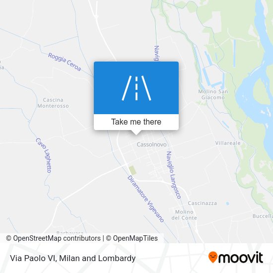 Via Paolo VI map