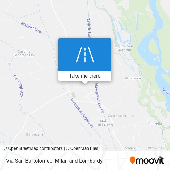 Via San Bartolomeo map