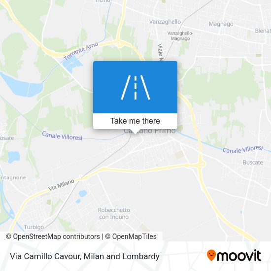 Via Camillo Cavour map