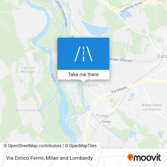 Via Enrico Fermi map