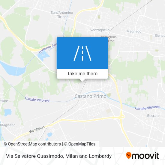 Via Salvatore Quasimodo map