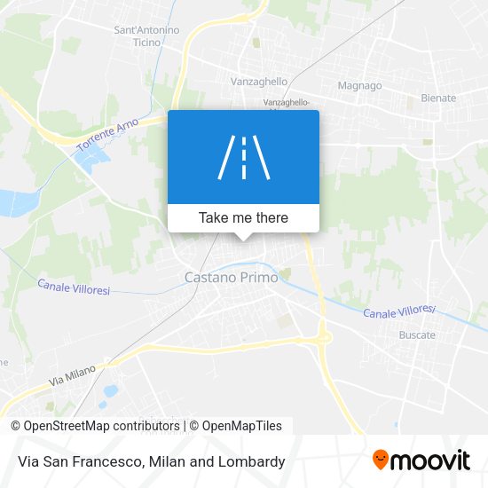 Via San Francesco map