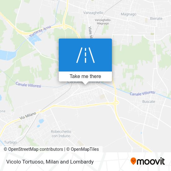 Vicolo Tortuoso map