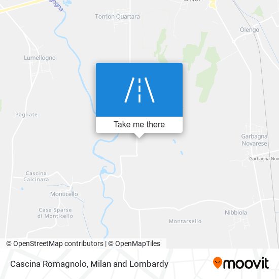 Cascina Romagnolo map