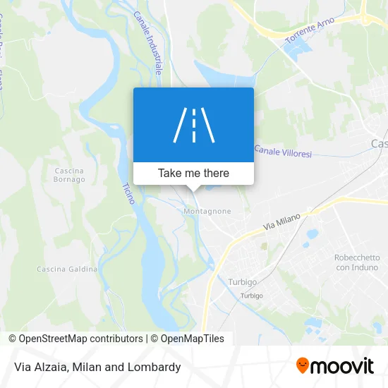 Via Alzaia map