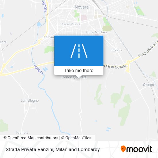 Strada Privata Ranzini map