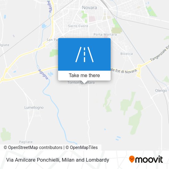 Via Amilcare Ponchielli map